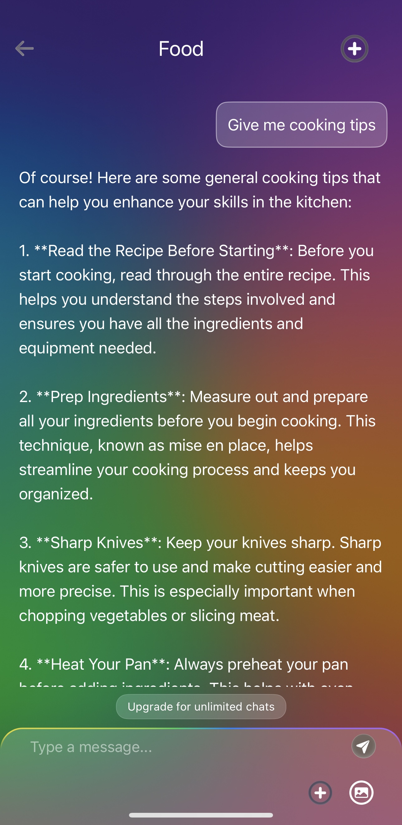 Abdul providing detailed cooking tips and advice